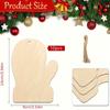 Decoraciones con Forma de Guante de Madera Transfronterizas para Manualidades DIY, Fiesta Navideña en Casa y Colgante de Boda