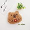Acessórios de Broche de Pelúcia Capivara Roupas Sapatos Chapéus Grampos de Cabelo Chaveiros Acessórios para Bolsas Pingentes Micro-Incustados