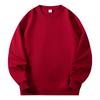 Sudadera de Felpa Pequeña de 300g de Color Sólido con Cuello Redondo para Otoño y Primavera para Hombre y Mujer con Logo Bordado, Uniforme de Clase, Jersey de Manga Larga, Nuevo Modelo de Otoño