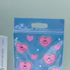 Bolsa de Embalaje con Cierre tipo Portafolio Lista para Usar, Bolsa Autoadhesiva, Banda de Goma para Dulces, Anillo de Intestino, Bolsa de Embalaje para Joyería y Pasadores