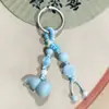 Chaveiro de Cerâmica de Jingdezhen Maçã Estilo Étnico Bolsa Tecida Pendurar Barraca de Mercado Noturno Artística Acessórios Pequenos Atacado em Estoque