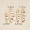 Pantalones Falda Fijos de Cintura Ceñida con Broche de Perla Artefacto de Cintura Ceñida Ropa Cuello Capa Broche Ligero Anti-deslizamiento Joyería