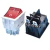 Interruptor em Forma de Barco Branco de 4 Pinos Kcd4 Interruptor Basculante Amarelo de 4 Pinos Interruptor de Alimentação Branco com Fundo Amarelo Iluminado