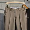 Pantalones para hombre estilo coreano modernos otoño e invierno nueva llegada pantalones recortados para hombre corte ajustado pantalones de maniquí pantalones casuales