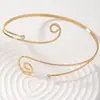 Pulsera de brazo de encanto exquisito transfronterizo con incrustaciones de diamantes de imitación, diseño en espiral, moda clásica, pulsera para celebración de banquete, festival