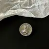 Botón de metal de conejo de dibujos animados lindo traje abrigo cortavientos suéter de punto abrigo vestido ropa hebilla decorativa