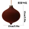 Bolas de Natal Veludadas Grandes, Multicoloridas, de Formato Único, Enfeites de Árvore de Natal Pintados, Bolas Decorativas para Atmosfera Festiva, Personalizáveis