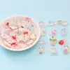 Resina de frutas y verduras simulación linda pequeña joyería accesorios dibujos animados comida y juego pasador creativo tocado funda de teléfono mini