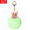 Pérola Chaveiro Grit Coroa Rex Coelho Fur Ball Bolsa Pingente Comércio Exterior Presente Telefone Móvel Pingente Chaveiro