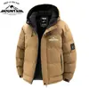 Aliexpress Inverno Novo Confortável Versátil Jaqueta de Algodão com Capuz Masculina Tendência Acolchoada à Prova de Frio Casaco de Algodão Venda Direta da Fábrica de Roupas Masculinas