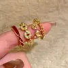 Anillo Abierto de Moneda de Pony Color Dorado para Mujer, Anillo Exquisito de Alta Gama Vintage para el Dedo Índice, Anillo de Diseño de Nicho para el Año de Nacimiento