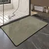 Tapete de piso simples com estampa de mármore para uso doméstico, absorvente e antiderrapante, adequado para banheiros, entradas e cozinhas; Durável e fácil de limpar