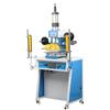 Caixa de presente de couro e madeira logotipo de plástico marcação automática por relevo ajustável vertical XY eixo de ajuste fino máquina pneumática de hot stamping