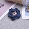 Accesorios de ropa 4cmdiy broche de lana hecho a mano flores ropa de mujer y niño coreana flores fijas venta al por mayor de fábrica