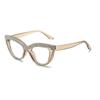 Gafas Retro Ojo de Gato con Diamantes, Gafas de Lectura Estilo Europeo y Americano, Monturas de Gafas Estilo Callejero, Simples y Elegantes, Versátiles, Plegables, En Stock