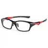 Venta al por mayor de fábrica Gafas deportivas para hombre con montura TR90, gafas deportivas de dos colores, se pueden equiparar con gafas para miopía 5139