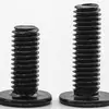 Tornillos de Acero Inoxidable 201 Negro cm de Cabeza Plana Grande Ranura en Cruz Tornillos de Cabeza Plana Grande de Cabeza Delgada M3/M4/M5/M6