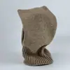 Gorro de Punto de Lana con Protección para las Orejas Cubrecuellos para Exteriores Pasamontañas Todo en Uno Suéter Cálido Cubrecuellos para Hombres y Mujeres Noreste