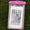 Bolsa luminosa para teléfono móvil de deportes al aire libre, transparente sellada, funda impermeable para teléfono móvil de playa y natación, bolsa impermeable luminosa para teléfono móvil