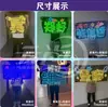 Suporte para Celular LED de Concerto com Clipe Traseiro Tecido Macio Dobrável Ventilador Luminoso Portátil Placa de Luz Neon
