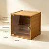 Unidad de Almacenamiento de Gabinete Pequeño de Escritorio, Gabinete de Rejilla Combinable Libremente, Estantería de Escritorio con Puertas de Gabinete, Librero, Gabinete Bajo para Almacenamiento y Organización