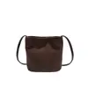 Bolsos de Mano Pequeños de Moda para Mujer de Este Año, Versátiles para Otoño 2025, Nuevo Bolso Balde Bandolera de Hombro Único Retro Esmerilado
