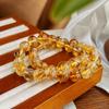 Pulsera de Topacio Citrino Natural de 10MM Pulsera