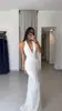 Vestido corsé de encaje con cuello halter y escote en V personalizado, vestido de gala de corte sirena fruncido y con drapeado hasta el suelo, vestido de dama de honor multicolor
