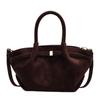 Bolso de Cubo Esmerilado Vintage de Nicho para Mujer 2024 Invierno Nuevo Bolso de Hombro Casual Simple Bolso de Mujer Moderno de Alta Gama