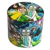 Suministro spot molinillo de cigarrillos a todo color de 40 mm molinillo creativo nuevo de flores RICKMORTY triturador de cigarrillos