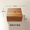 Caja para bocadillos de nogal negro norteamericano con tapa caja de madera para frutos secos caja de almacenamiento de nueces multicapa caja de dulces de escritorio para Año Nuevo Chino