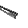 Perfil de Plástico ABS Negro Soporte de Luz LED Superficie Mate Extruido Base de Luz LED T5T8
