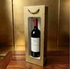 Bolsa de Regalo para Vino Tinto con Ventana, Bolsa Grande de Papel Grueso Rojo, en Stock