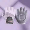 Luvas de Academia para Mulheres no Verão, Leves, Respiráveis, Meio Dedo, Antiderrapantes, Resistentes ao Desgaste, Esportes para Homens como Yoga, Kettlebell, Puxadas, Barra Fixa