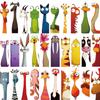 Variedad de microtinta de 30 marcadores de animales, dibujos animados de panda, perro, gato, estudiantes, registros de lectura, papel, marcadores exquisitos
