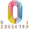 Nuevo globo digital de aluminio de 40 pulgadas color degradado decoración de cumpleaños fiesta de bodas oro rosa morado azul dorado