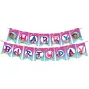 Set de Suministros para Decoración de Fiesta de Cumpleaños con Globo de Bandera Nueva de Dora, Inserto para Pastel, Mantel