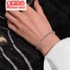 Venta caliente transfronteriza pulsera de acero de titanio con cadena de garra de diamantes de imitación de 4 mm joyería para mujer novia Joker pulsera de diamantes fabricantes en stock