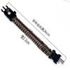 Pulsera de cuerda con paraguas de emergencia para exteriores, supervivencia, acampada, multifunción, brújula, luz LED de señal de socorro, pulsera SOS