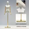 Tienda de ropa accesorios para maniquíes ropa de mujer ventana maniquí de medio cuerpo perchero muñeca falsa maniquí de vestido de novia soporte de exhibición