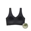 Ropa interior para mujer sin marcas con copa fija, chaleco deportivo fino sin copa, sujetador de una pieza, lavable a máquina, no extraíble