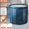 Bañera Plegable para Niños para el Hogar Redonda Engrosada Piscina para Bebés PV Sin Instalación Bañera para Bebés y Niños Pequeños