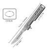 Bisturí de Acero Inoxidable Bisturí Plegable Desmontable Caja Exprés Cuchillo Mini Cuchillo de Tallado Portátil Cuchillo de Arte