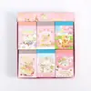 [Benefício] Livro de Materiais de Decoração para Manualidades de Menina Estilo Japonês Fofo Livro de Coleção de Adesivos para Alunos Crianças