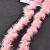 Suministro tira de plumas multicolor diy accesorios de ropa de plumas accesorios bufanda accesorios hechos a mano tiras planas de lana de pavo