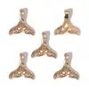 Colgantes de aleación de zinc con forma de concha de oro KC mezclado, estrella de mar, caracola, accesorios para pulsera de colgantes hechos a mano para DIY