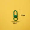 Chaveiro Fivela de Porta Giratória em Forma de U Pingente de Boneca Acessório DIY Liga de Zinco 33mm Pequena Fivela de Porta