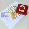 Ouro Puro 999 Masculino e Feminino Estiloso Criativo Tendência Joia Pingente Fofo e Requintado Presente para Amigos Atacado