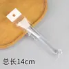 Pincel de Silicone Sólido Cristalino com Cabeça Suave em Formato de Leque para Aplicação de Máscara Facial