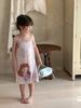 Anmaya Camisón de Tirantes Verano para Niños Tencel Lyocell Ropa para el Hogar Pijama para Niños Camisón Falda para Niñas Mujer